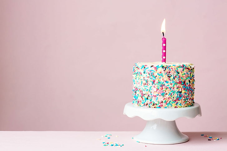 happy birthday  images, candle, cake, birthday candles, birthday cake, HD wallpaper