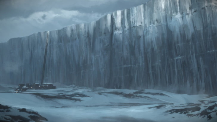 gray wall, ice, Game of Thrones, A Song of Ice and Fire, The Wall, HD wallpaper