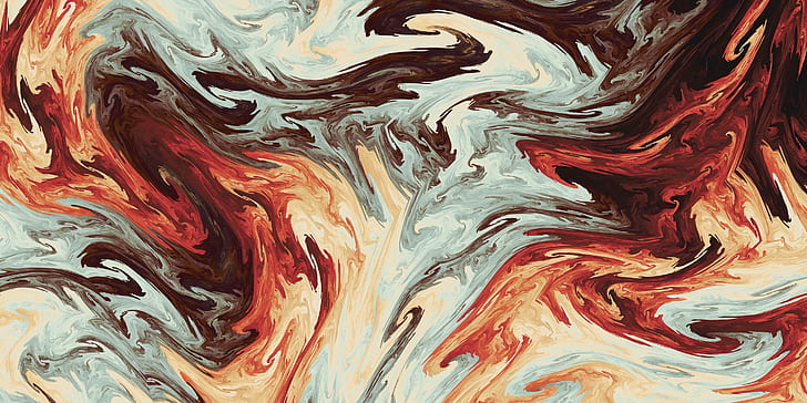 abstract lava, fluid, color blend, HD wallpaper