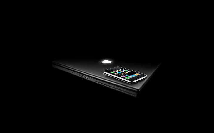 HD wallpaper: apple, black, cool, dark, iphone, laptop background, mac |  Wallpaper Flare