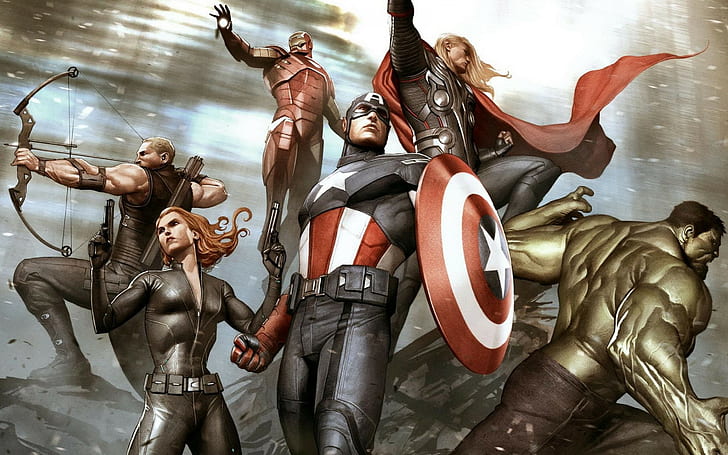 comics, 2880x1800, iron man, Avengers, desktop, america, captain, HD wallpaper