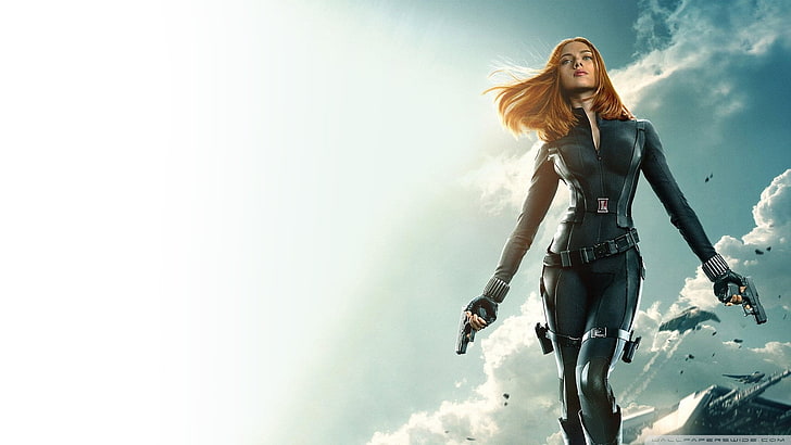 Marvel Black Widow Scarlet Johanson, Captain America: The Winter Soldier, HD wallpaper