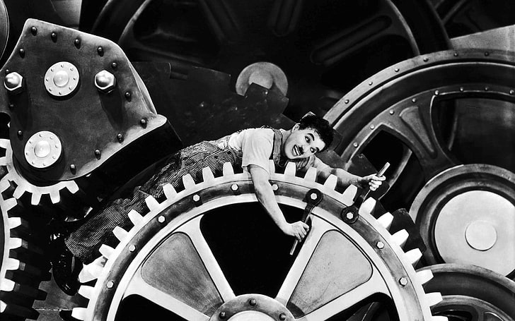 Charlie Chaplin, The Tramp, Modern Times, transportation, mode of transportation, HD wallpaper
