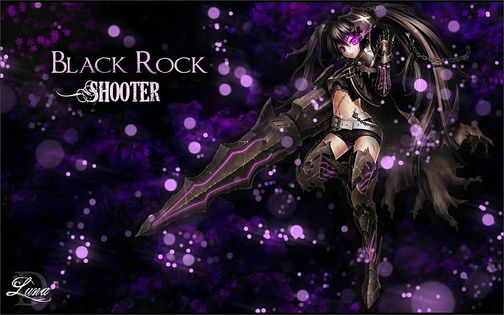 Anime, Black Rock Shooter, Insane Black Rock Shooter, young adult, HD wallpaper