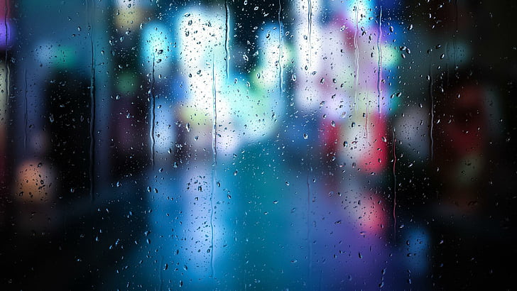 HD wallpaper: rain, city, street, waterdrop, raindrops, rainy day, blurred  | Wallpaper Flare