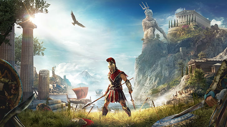 video games, digital art, artwork, Assassin's Creed, Assassin's Creed Odyssey, HD wallpaper
