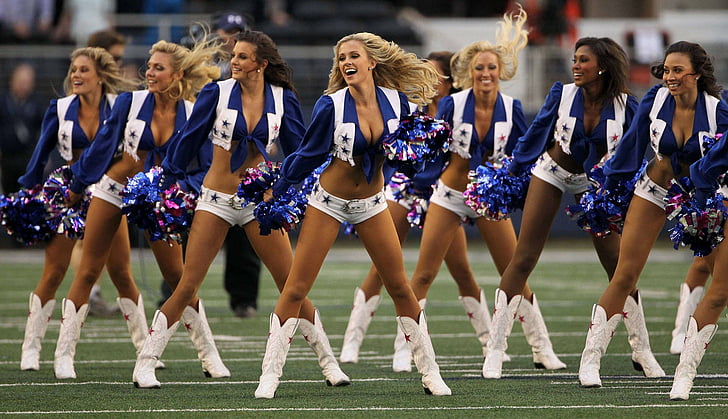 Sports, Cheerleaders , Dallas Cowboys, group of people, women, HD wallpaper