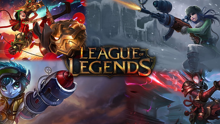 League of Legends champions collage, Jinx (League of Legends), HD wallpaper