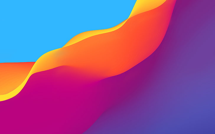 Flow Colorful HD, abstract, colored background, blue, multi colored, HD wallpaper