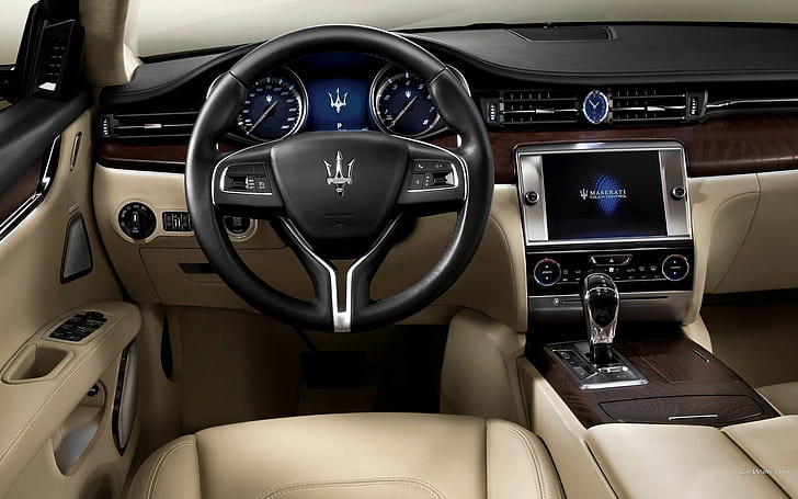 Maserati Quattroporte Interior HD, cars, HD wallpaper