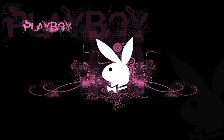 2, Adult, logo, Playboy, poster, illuminated, representation, HD wallpaper