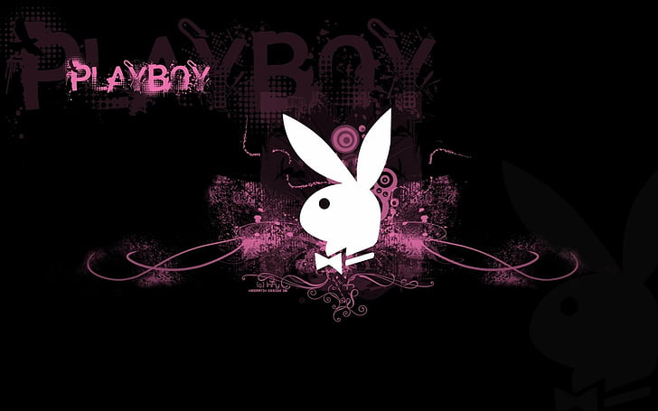 adult, logo, playboy, poster, HD wallpaper