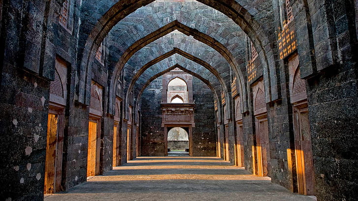 castle, India, ruins, Madhya Pradesh, Mandu, HD wallpaper