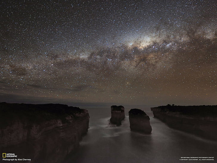 Milky Way, space, HD wallpaper