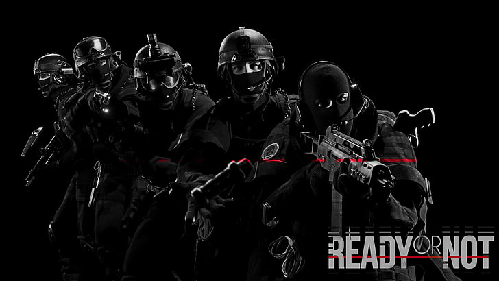 Ready or Not, police, SWAT, Heckler & Koch G36C, video games, HD wallpaper