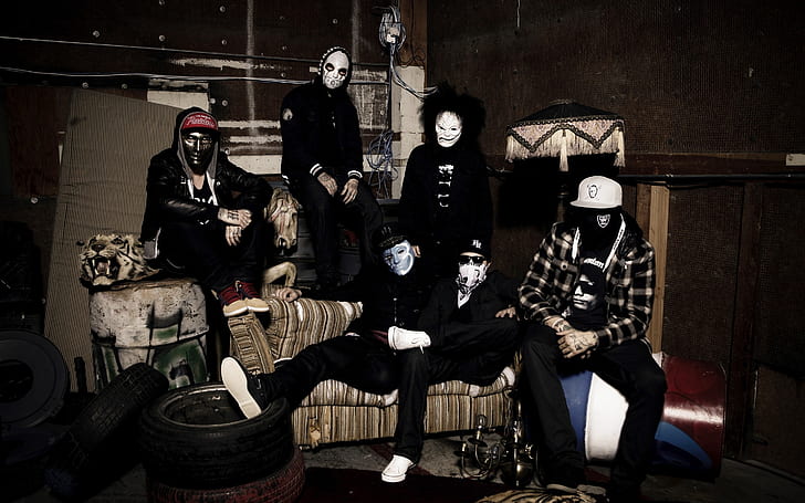 Hollywood Undead Mask, masks, background, undead hollywood