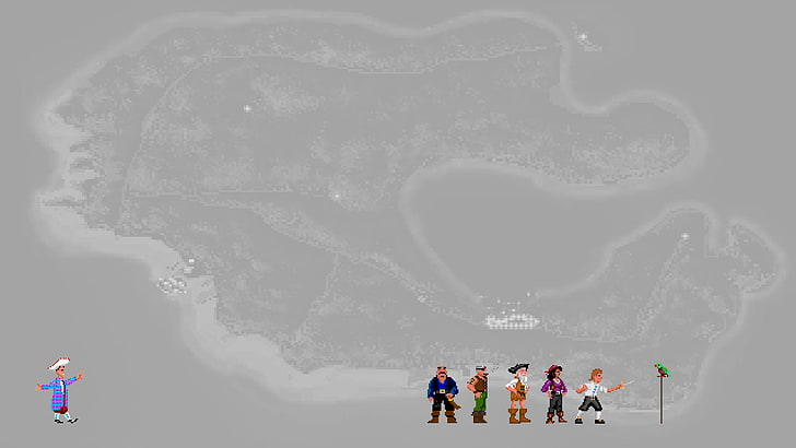 Escape From Monkey Island, Pixels, video games, group of people, HD wallpaper