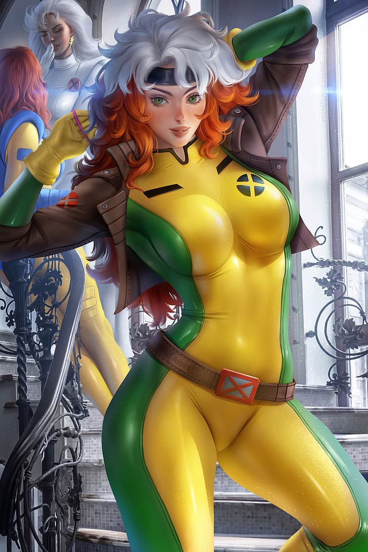 Rogue (X-men), Marvel Comics, Storm (character), Jean Grey, HD wallpaper