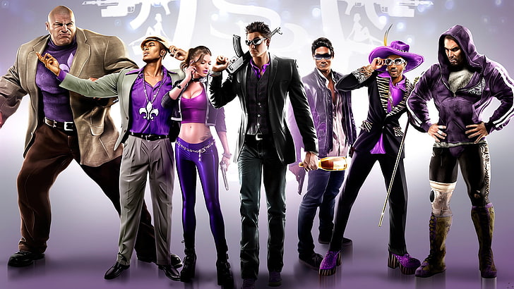 video games, Saints Row, Saints Row: The Third, group of people