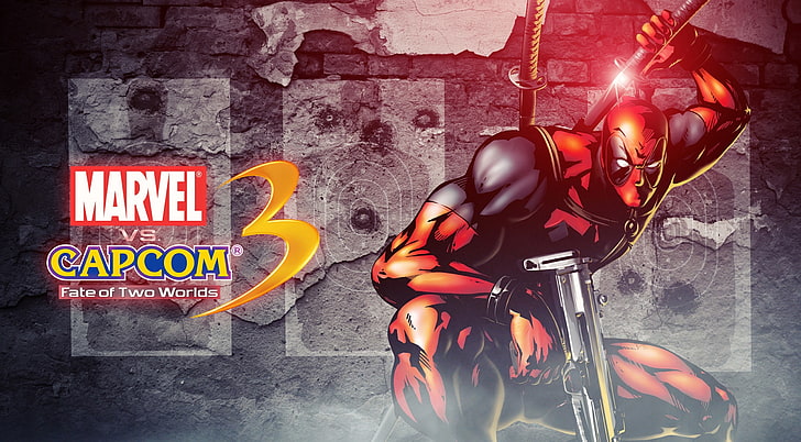 Marvel vs Capcom 3 - Deadpool HD Wallpaper, Marvel VS Capcom 3 poster, HD wallpaper
