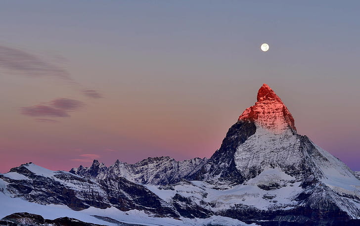 Alps, Matterhorn, nature, HD wallpaper