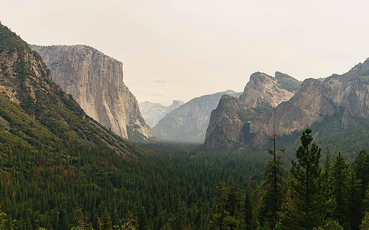 El Capitan summit, California, mountains, trees, forest, scenics - nature, HD wallpaper