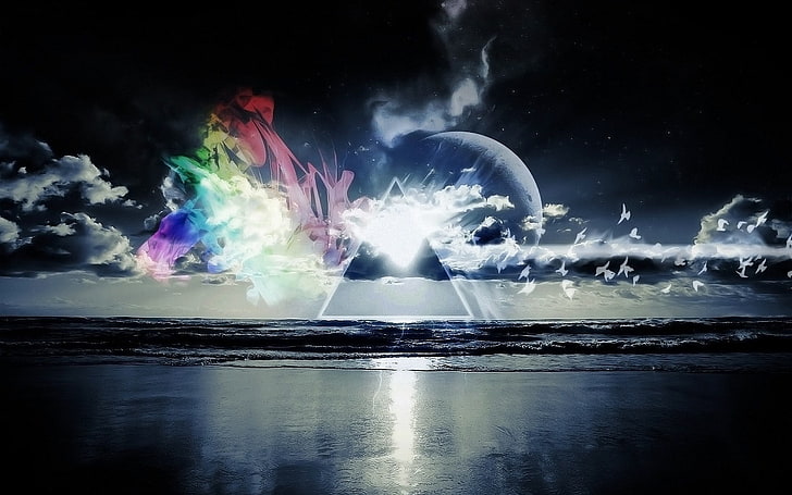 HD wallpaper: Pink Floyd, sea, The Dark Side Of The Moon | Wallpaper Flare