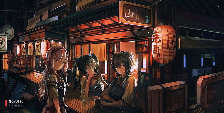 HD wallpaper: Anime Girls, Bar, Kaga (KanColle), Kantai Collection,  Shoukaku (KanColle) | Wallpaper Flare