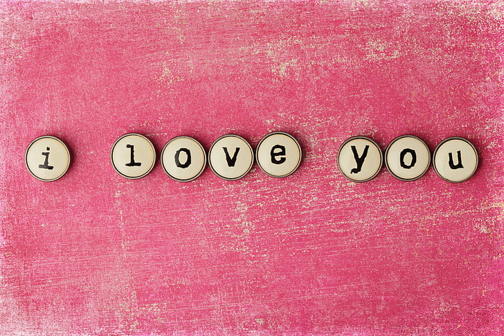 1440x2560px | free download | HD wallpaper: i love you beads, letters,  background, pink, the inscription | Wallpaper Flare