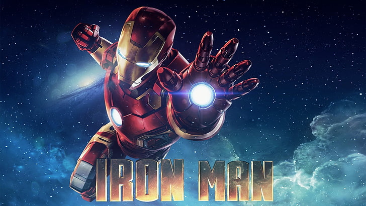 Iron Man wallpaper, Iron Man 3, Iron Man 2, Tony Stark, galaxy, HD wallpaper