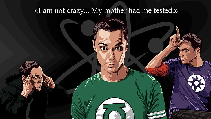 DC Green Lantern crew-neck shirt, Sheldon Cooper, The Big Bang Theory, HD wallpaper