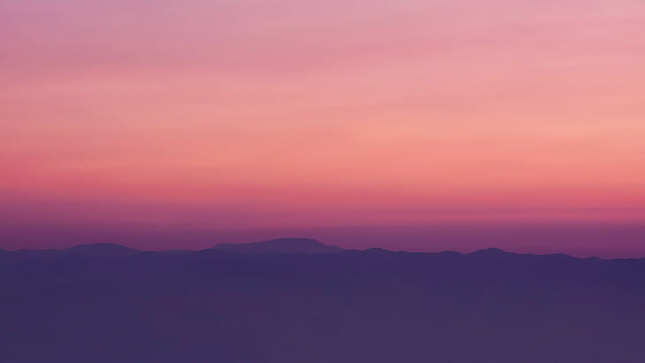 HD wallpaper: Evening, mountain, Peaceful, sunset | Wallpaper Flare