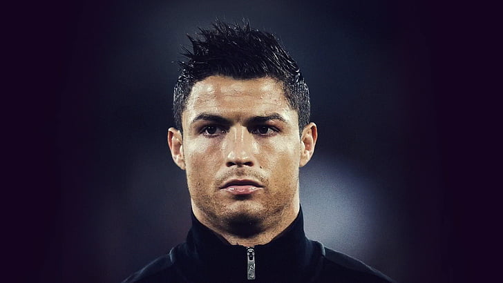 man wearing black zip-up turtle-neck shirt, Football, Cristiano Ronaldo, HD wallpaper