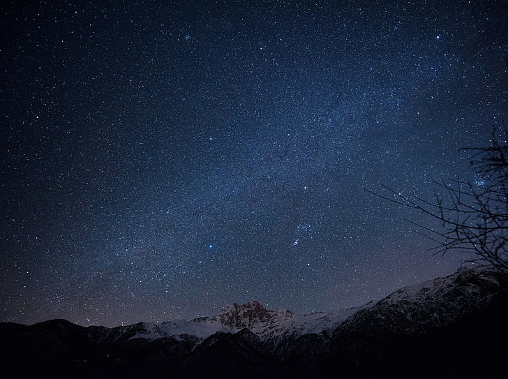 Armenia, Syunik, Khustup, Hayk B, starry nights and mountains, HD wallpaper