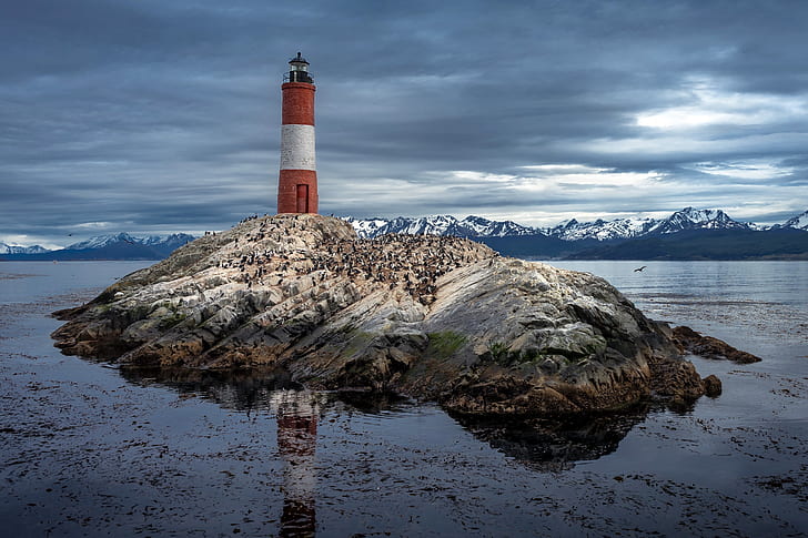 Argentina, Patagonia, Les Eclaireurs Lighthouse, HD wallpaper