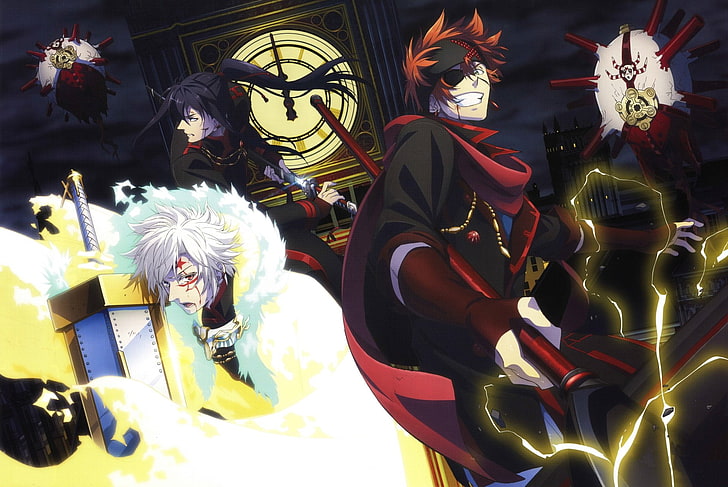 Anime, D.Gray-man, Allen Walker, Lavi (D. Gray-Man), Yu Kanda