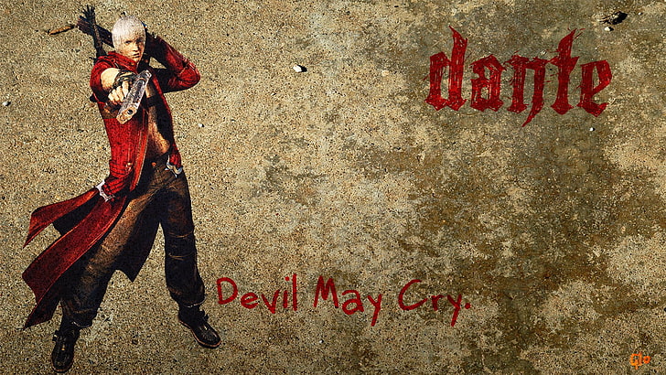 Devil May Cry Dante digital wallpaper, DmC: Devil May Cry, video games, HD wallpaper
