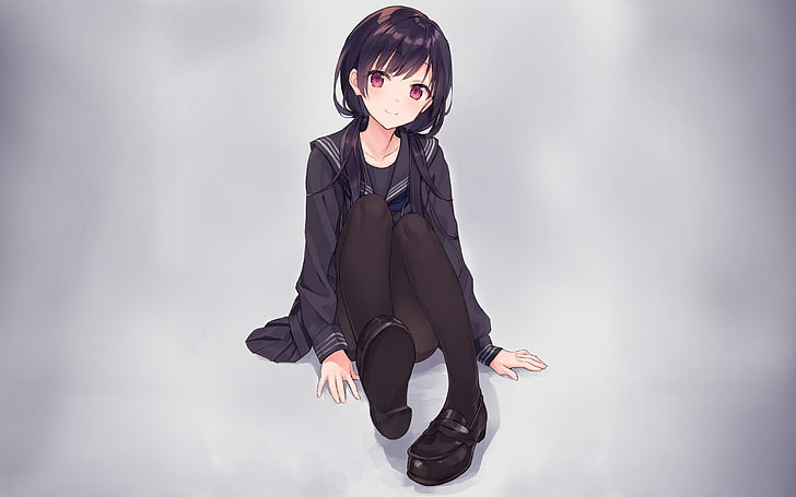 Anime Girl Wallpaper Black Hair gambar ke 16