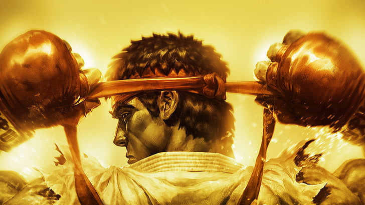 Street Fighter Ryu, Street Fighter V, SF 5, fighting, game, Best Games 2015, HD wallpaper