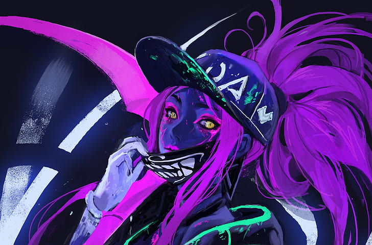 League of Legends, PC gaming, Video Game Art, Akali(League of Legends)