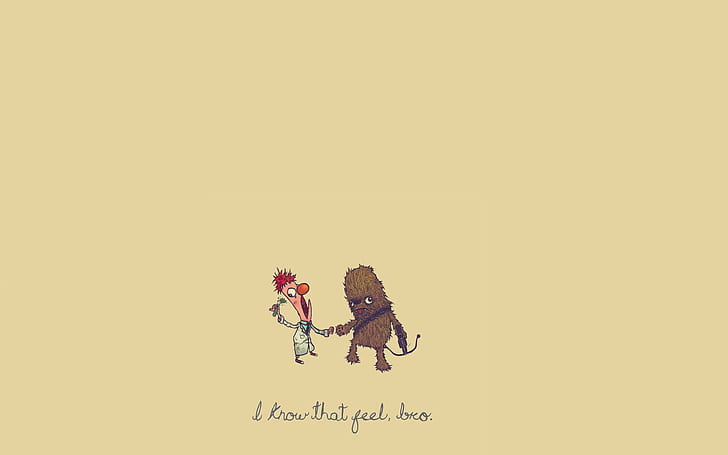 Chewbacca humor, i know that feel, bro memes, funny, 1920x1200, HD wallpaper