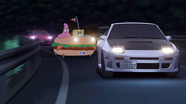HD wallpaper: spongebob, SpongeBob SquarePants, race cars, anime | Wallpaper  Flare