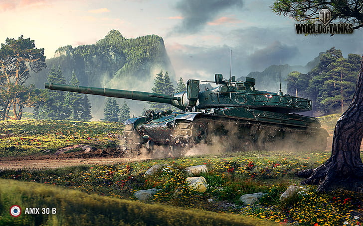 France, tank, World of Tanks, WOT, AMX 30 B, AMX-30B HD wallpaper