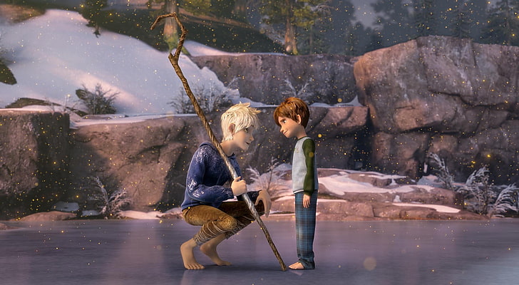 Rise of the Guardians Jack Frost digital wallpaper, ice, sand