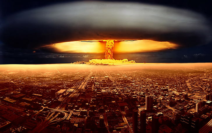 Military, Explosion, Apocalypse, City, Nuclear Bomb, Nuclear Explosion, HD wallpaper