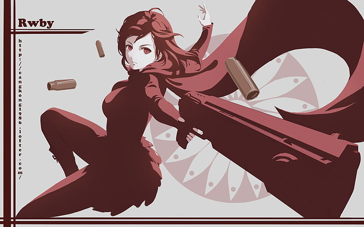 Ruby from RWBY illustration, anime, Ruby Rose (character), indoors