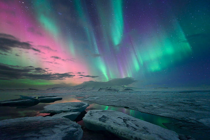 HD wallpaper: Aurora northern lights