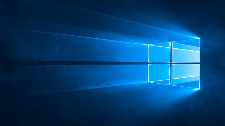 Windows 10 3D wallpaper, 4k, 5k wallpaper, Microsoft, blue HD wallpaper