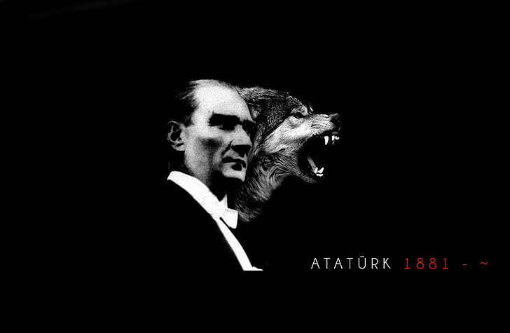 Antalya Turkey, Mustafa Kemal Atatürk, wolf, HD wallpaper