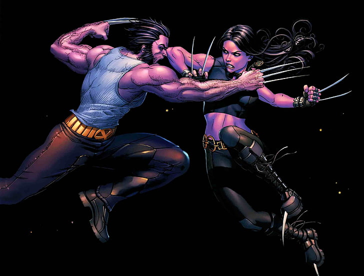 Wolverine, X-23, comics, X-Men, HD wallpaper
